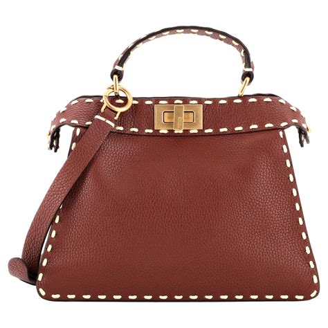 what is fendi selleria leather|Purseonals: The Fendi Peekaboo Bag .